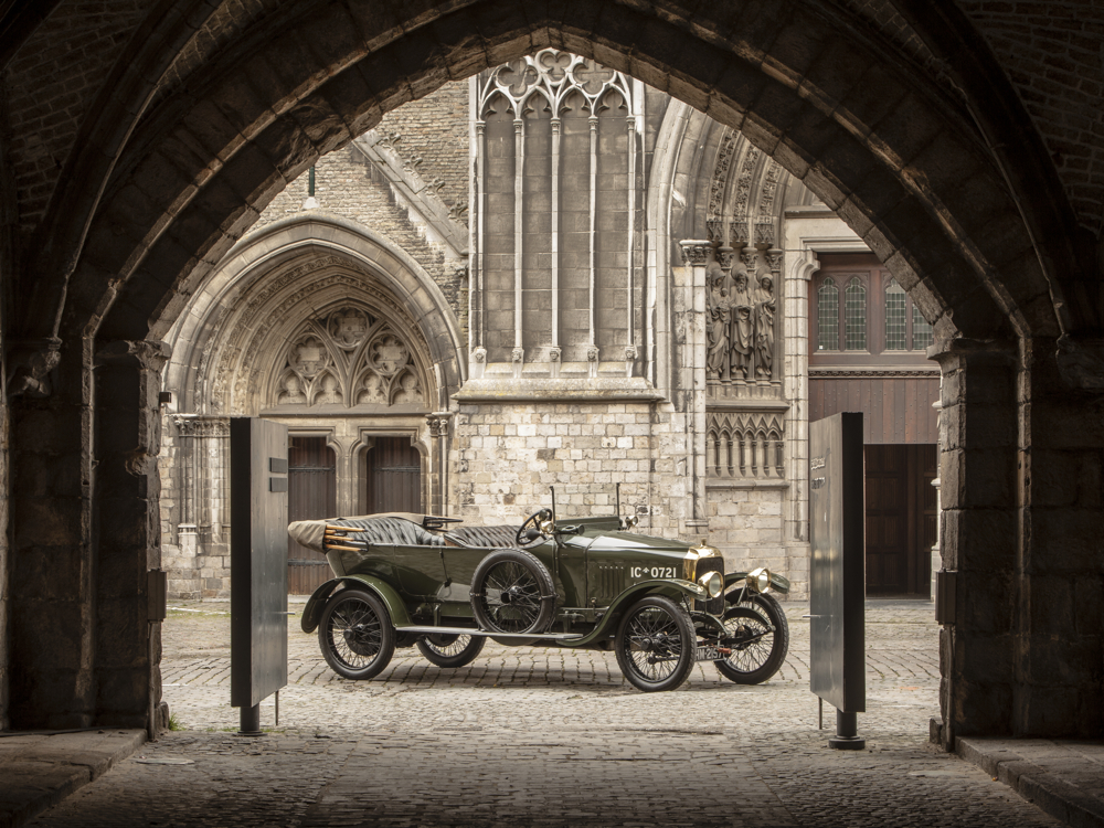 Vauxhall D-Type Staff Car at The Cloth Hall, Ypres, Belgium